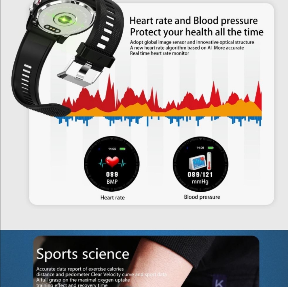 Men's Digital Stainless Steel Smart Watch - Picture 4 of 6